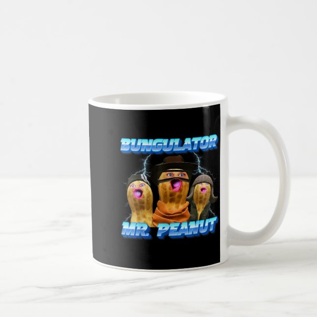 Taza De Café The Burnt Peanut Funny Goop Mr. Peanut Bungulator  (Derecha)