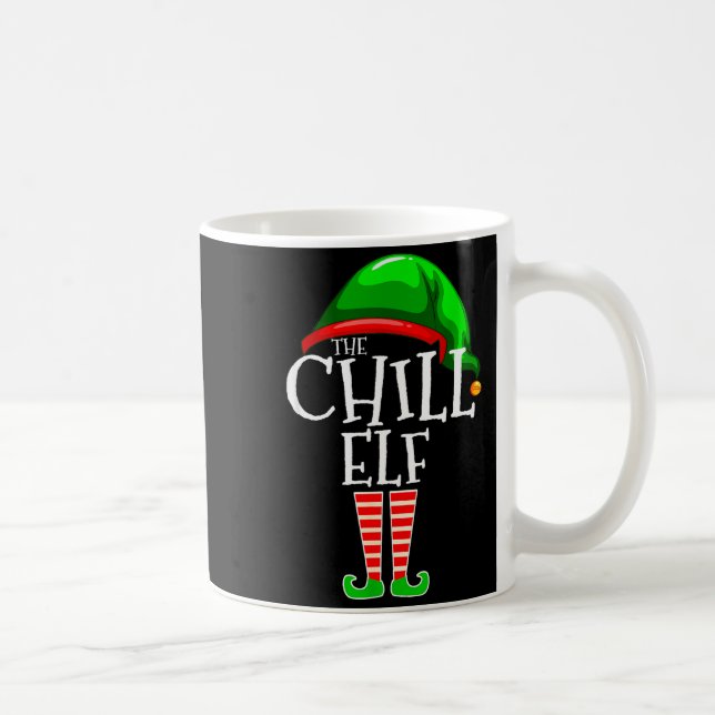 Taza De Café The Chill Elf Family Matching Group Christmas Gift (Derecha)