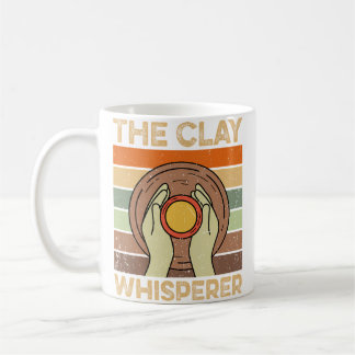 Taza De Café The Clay Whisperer Retro Ceramics Artist Clay Pott