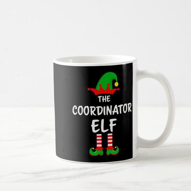 Taza De Café The Coordinator Elf Matching Family Christmas  (Derecha)