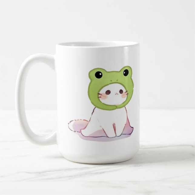 Taza De Café The cute frog cat (Izquierda)