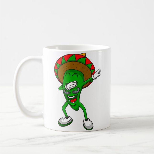 Taza De Café The Dabbing Chili Pepper Mexican Food (Izquierda)