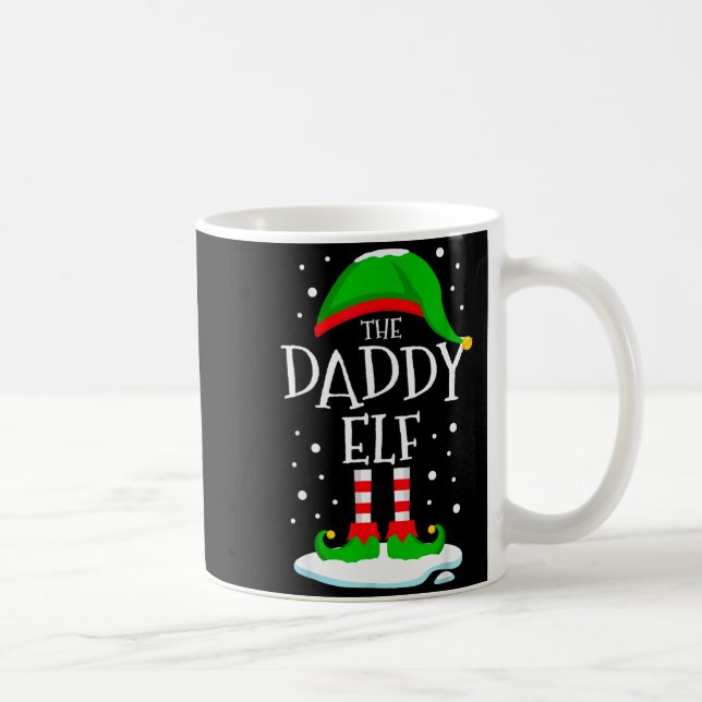 Taza De Café The Daddy Elf Christmas Family Matching Xmas Dad G (Derecha)