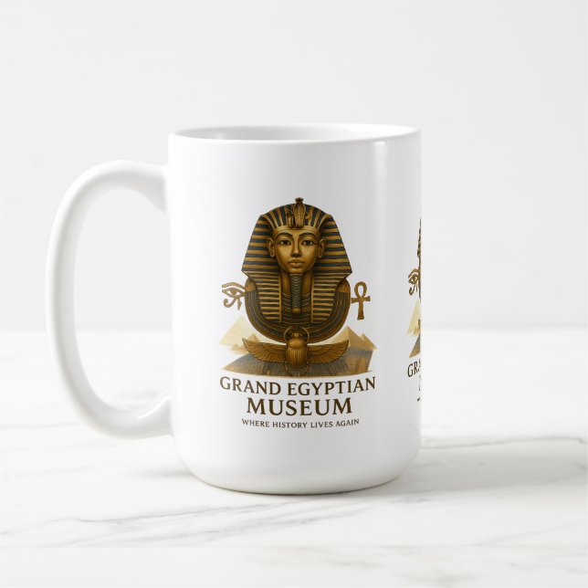 Taza De Café The Eternal Legacy – Grand Egyptian Museum Opening (Izquierda)