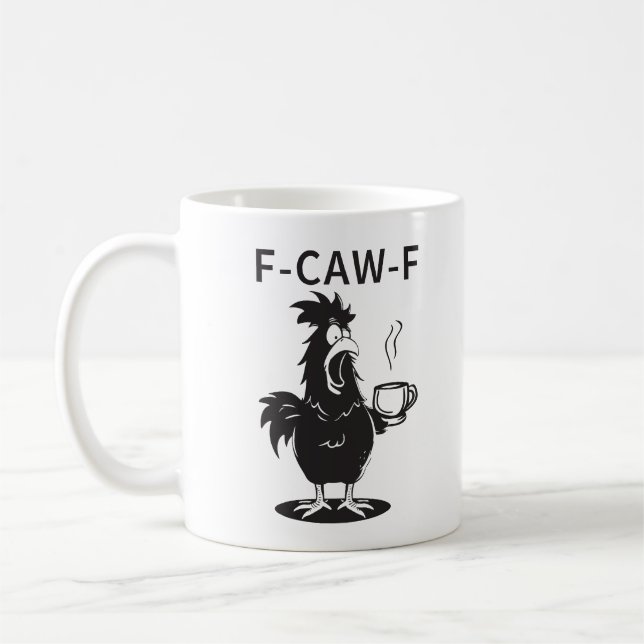 Taza De Café The "F-CAW-F" Chaotic Chicken Coffee Mug (Izquierda)