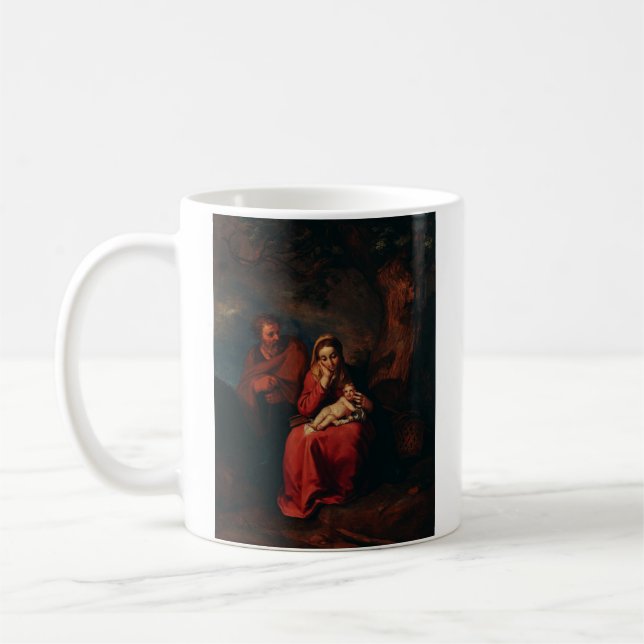 Taza De Café The Flight into Egypt by Abraham Bloemaert  (Izquierda)