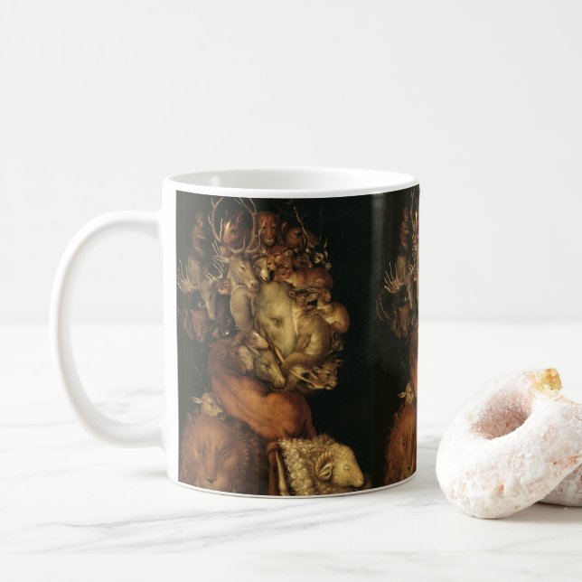 Taza De Café The Four Elements: Earth - Giuseppe Arcimboldo (Con donut)