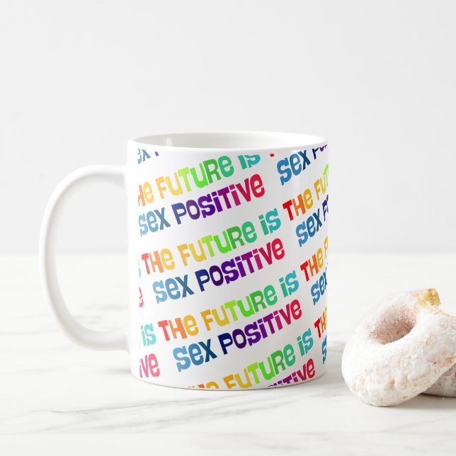 Taza De Café The Future Is Sex-Positive (Con donut)