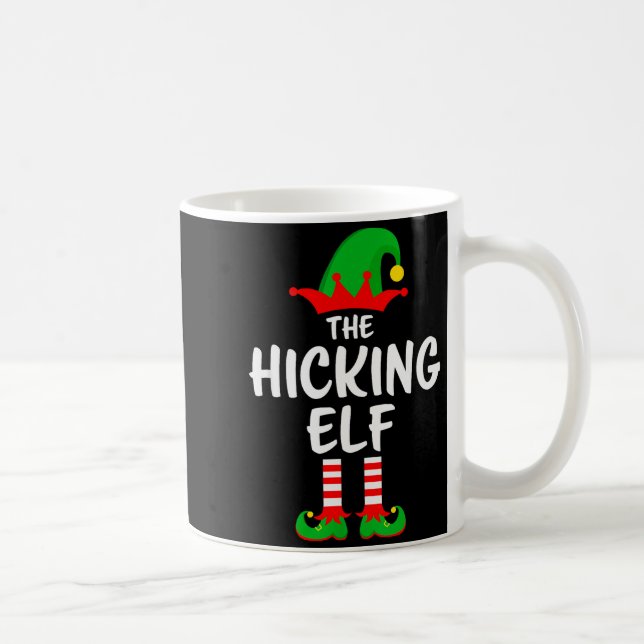 Taza De Café The Hiking Elf Matching Family Christmas  (Derecha)