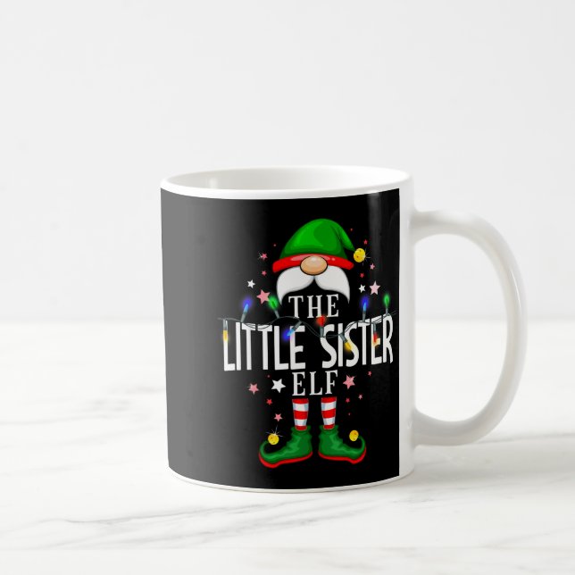 Taza De Café The Little Sister Elf Christmas Family Pajama Part (Derecha)
