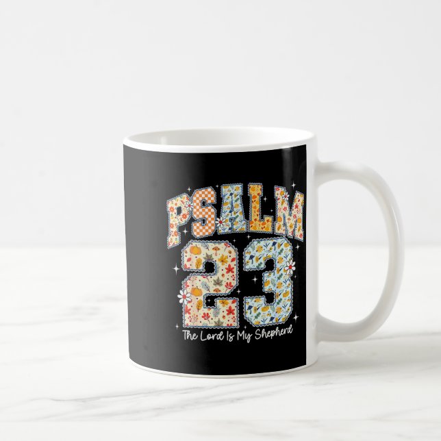 Taza De Café The Lord Is My Shepherd Psalm 23 Christian Bible V (Derecha)