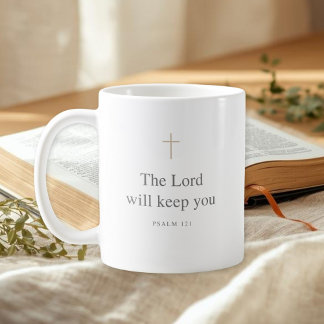 Taza De Café The Lord Will Keep You – Psalm 121 Mug