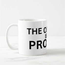 Taza De Café The Obstacle Is The Product Minimalist Coffee Mug