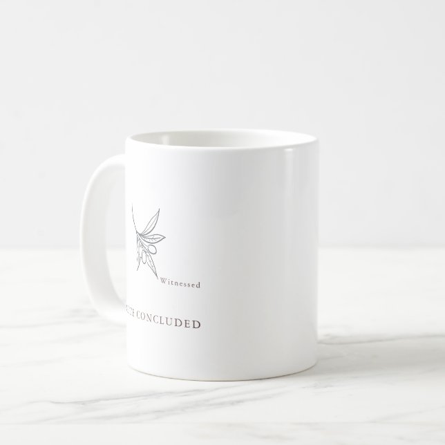 Taza De Café The Olive branch- God Parent Witness Mug Gift (Anverso izquierdo)