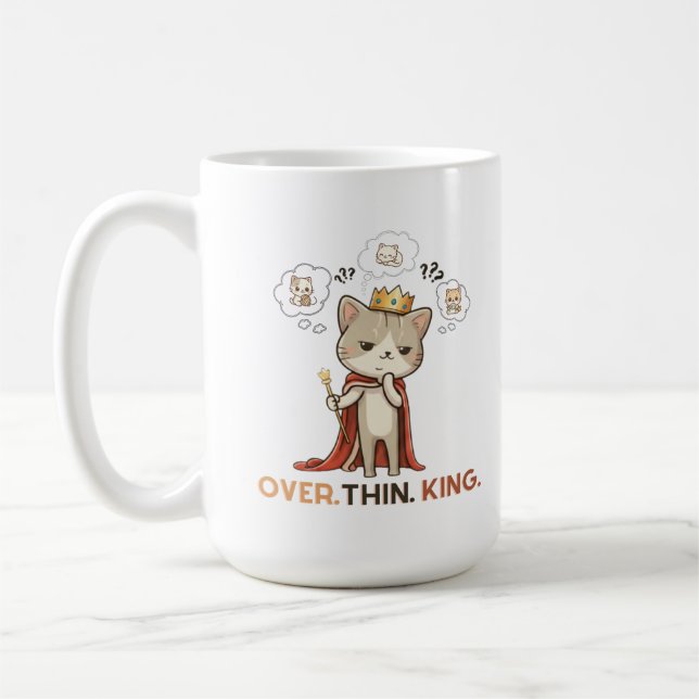 Taza De Café The Overthinking King (Izquierda)