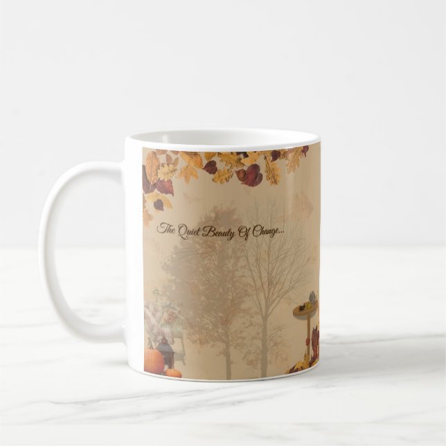 Taza De Café The Quiet Beauty Of Change _ Autumn Serenity Mug (Izquierda)