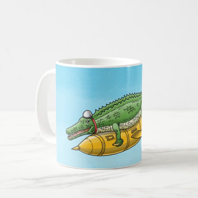 Taza De Café The Rocket Croc (Anverso izquierdo)