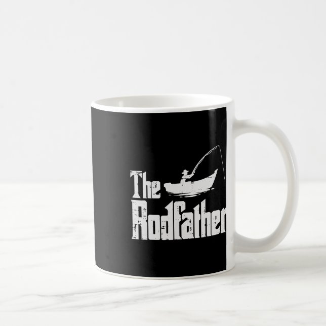 Taza De Café The Rodfather Fun Fishing Fathers Day Movie Pun Da (Derecha)