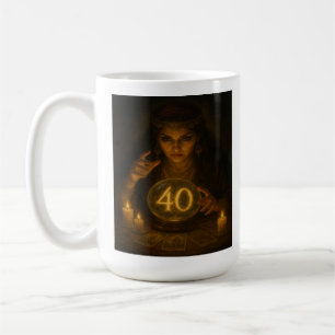 Taza De Café The Seer of 40: Cumpleaños Oracle Mug