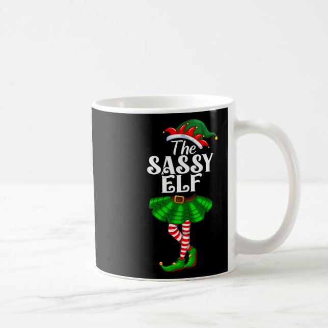 Taza De Café The Sy Elf Xmas Funny Christmas Matching Family Pa (Derecha)