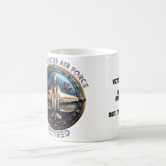 Taza De Café The United States Air Force Retired (Centro)