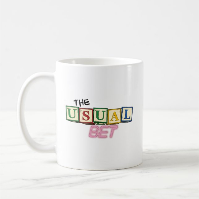 Taza De Café The Usual Bet Logo Mug (Izquierda)