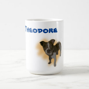 Taza De Café Theodore Name Con Jack Russell, Coffee Mug