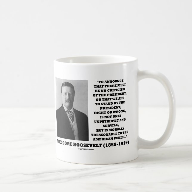 Taza De Café Theodore Roosevelt Trazonable Público Estadouniden (Derecha)