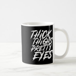 Taza De Café Thick Thighs Bonitos Ojo Gimnasio Gracioso Niña Le
