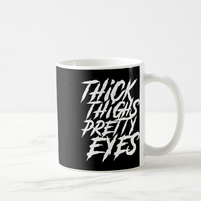 Taza De Café Thick Thighs Bonitos Ojo Gimnasio Gracioso Niña Le (Derecha)