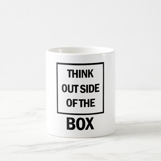 Taza De Café Think Outside Of The Box  (Centro)