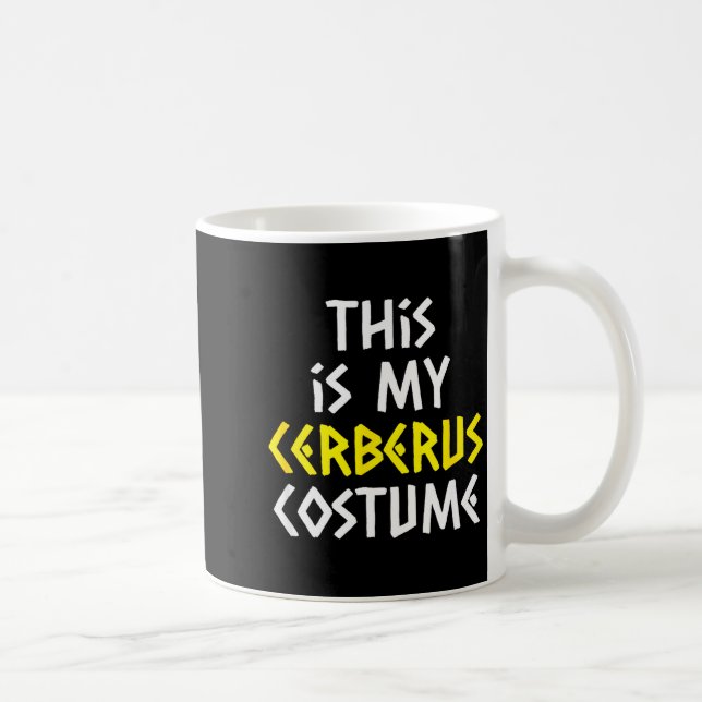 Taza De Café This Is My Cerberus Costume Halloween Greek Mythol (Derecha)