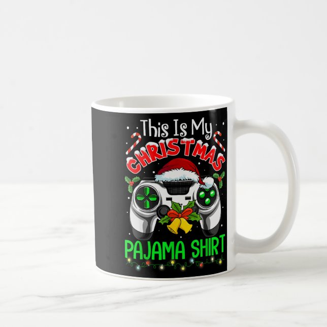 Taza De Café This Is My Christmas Pajama Gamer Video Game Boys  (Derecha)