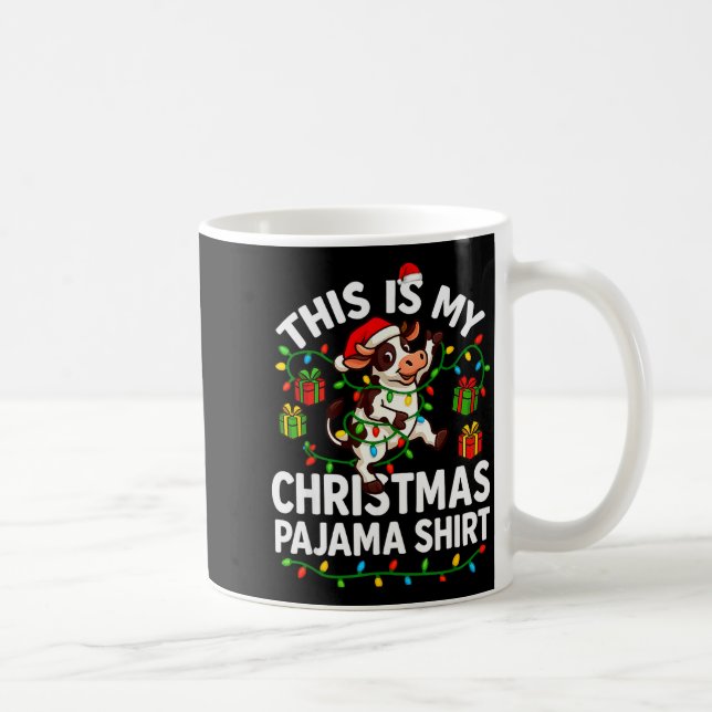 Taza De Café This Is My Christmas Pajama Shirt Funny Christmas  (Derecha)
