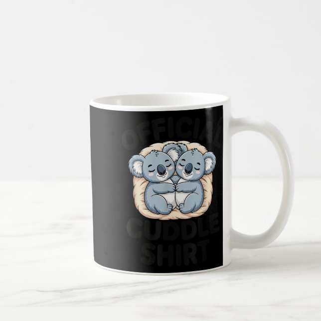 Taza De Café This Is My Cuddle Shirt Cute Koala Matching  (Derecha)