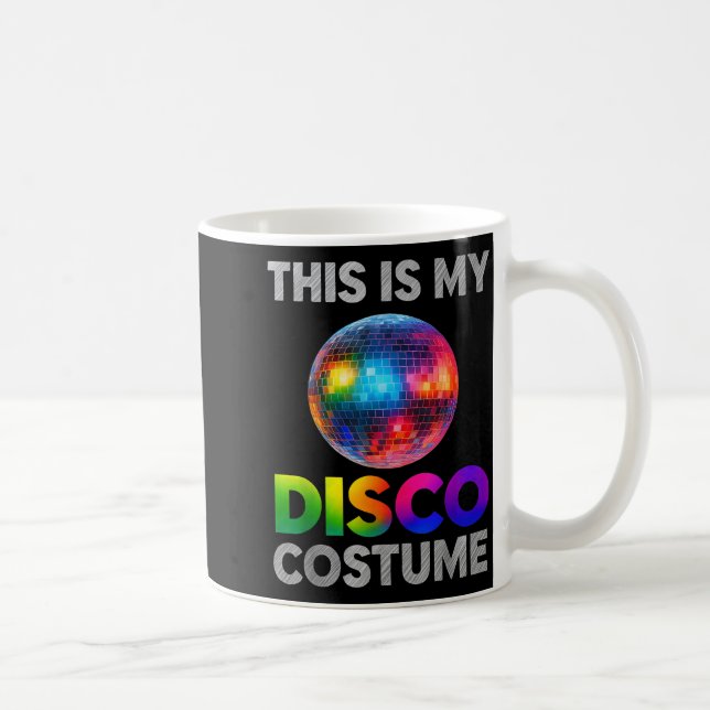 Taza De Café This Is My Disco Costume Ball Graphic 1970s Funky  (Derecha)