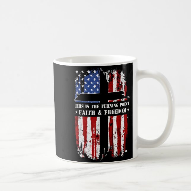 Taza De Café This Is The Turning Int Patriotic Christian Faith  (Derecha)