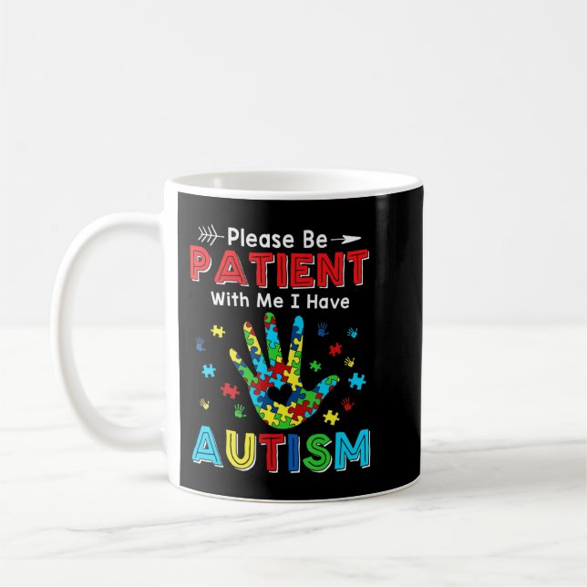 Taza De Café This shirt feature autism puzzle pieces makes the  (Izquierda)