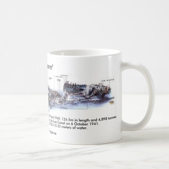 Taza De Café thistlgormdwg, "Thistlegorm", construido en José (Derecha)