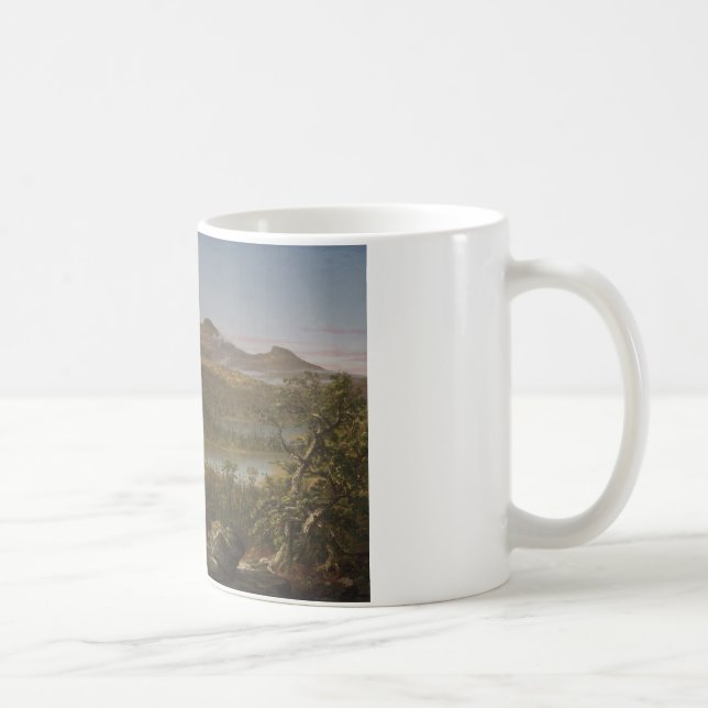 Taza De Café Thomas Cole - Una vista de los dos lagos y la mont (Derecha)