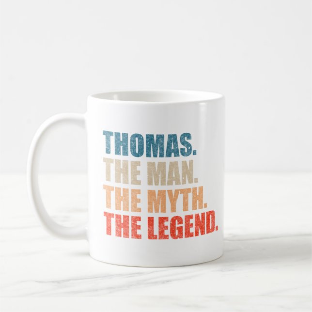 Taza De Café Thomas El Hombre El Mito La Leyenda (Izquierda)