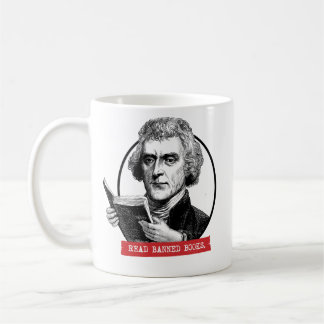 Taza De Café Thomas Jefferson Lee Libros Prohibidos