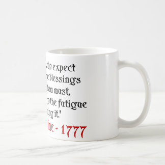 Taza De Café Thomas Paine: ¡Las bendiciones de la libertad!