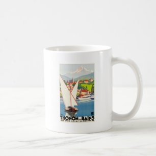 Taza De Café Thonon Les Bains Francia Viaja Europa