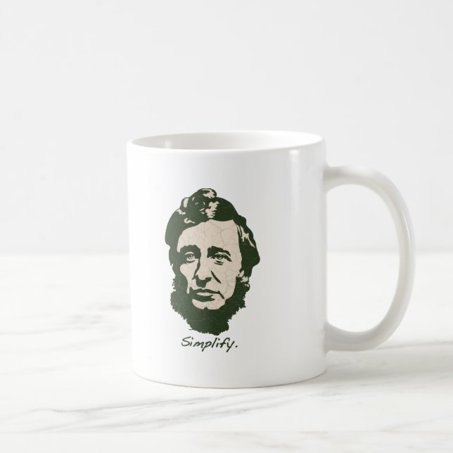 Taza De Café Thoreau - simplifique (Derecha)