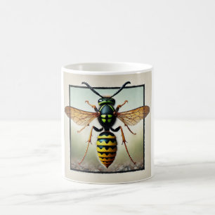 Taza De Café ThreadWaisted Wasp 110724IREF122 - Watercolor