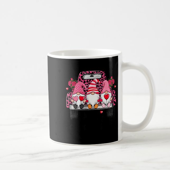 Taza De Café Three Gnomes And Leopard Truck Happy Valentine's D (Derecha)