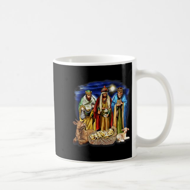 Taza De Café Three Kings Shirt Nativity Scene Shirt Christmas S (Derecha)