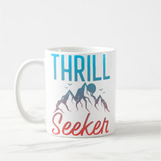 Taza De Café Thrill Seeker Mountain Climbing Hiking