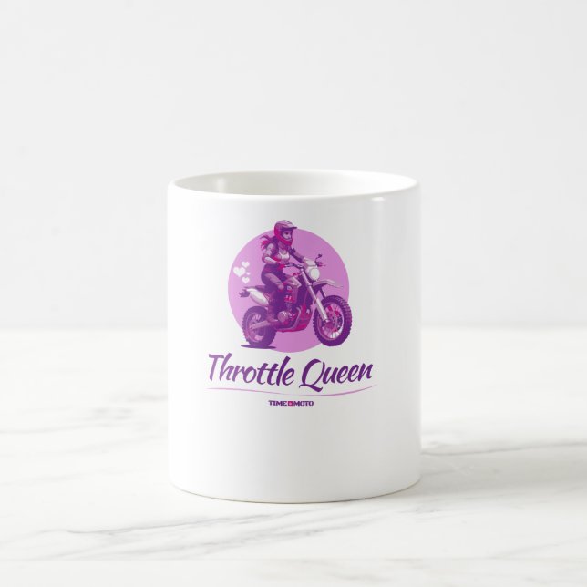 Taza De Café Throttle Queen Coffee Mug (Centro)